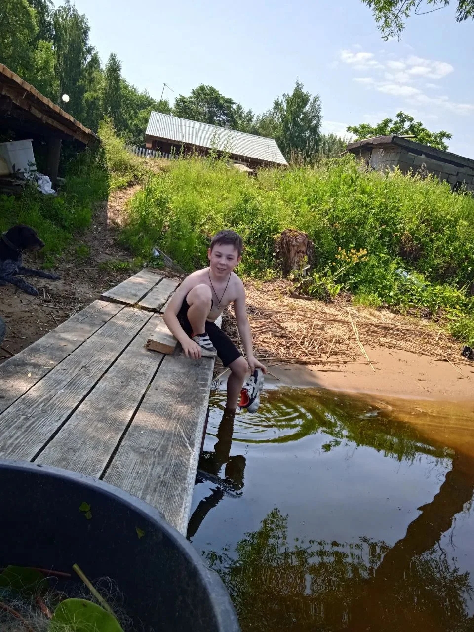 Фото базы отдыха «У Саныча» на острове Уходово